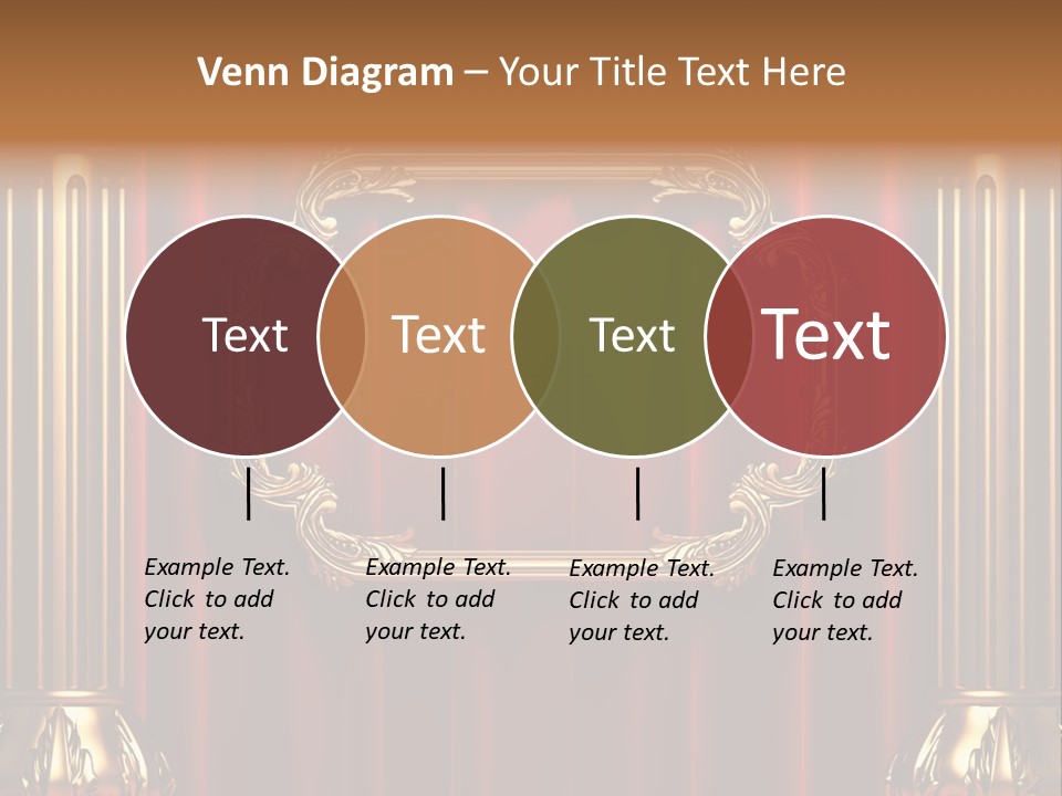 Kickboxing Red Fighting PowerPoint Template