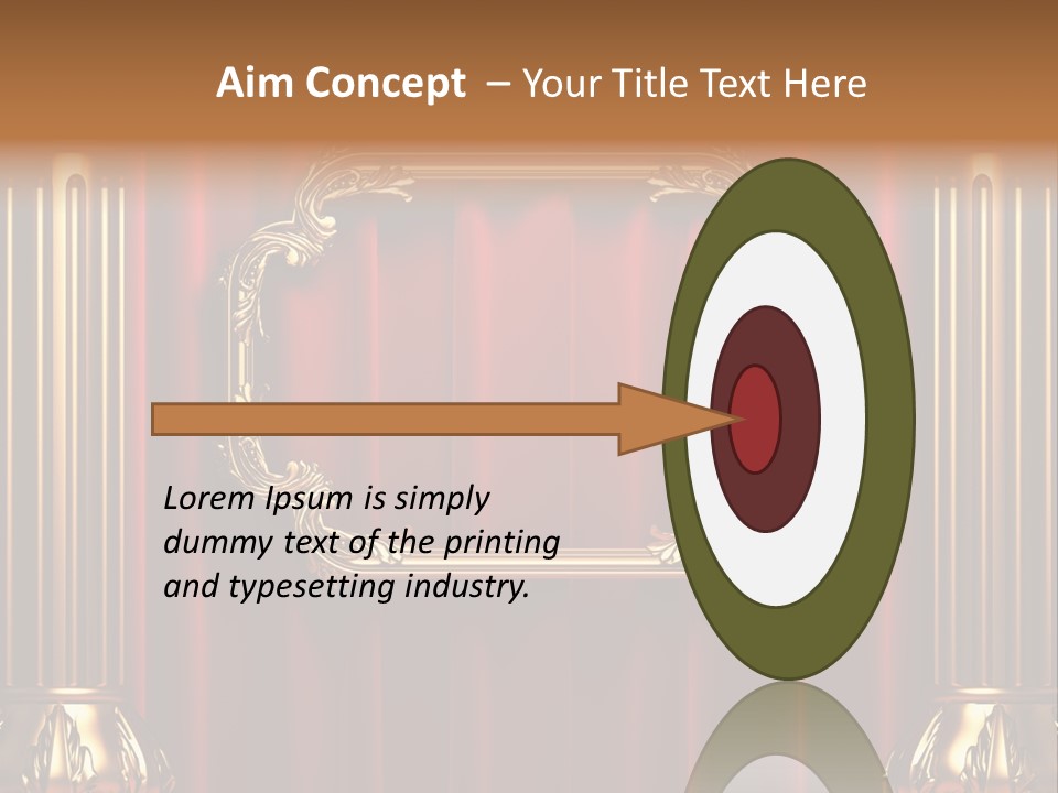 Kickboxing Red Fighting PowerPoint Template