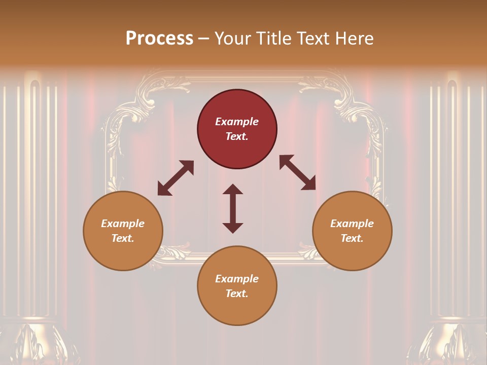 Kickboxing Red Fighting PowerPoint Template
