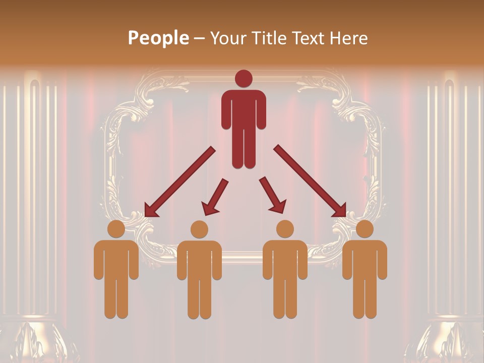 Kickboxing Red Fighting PowerPoint Template