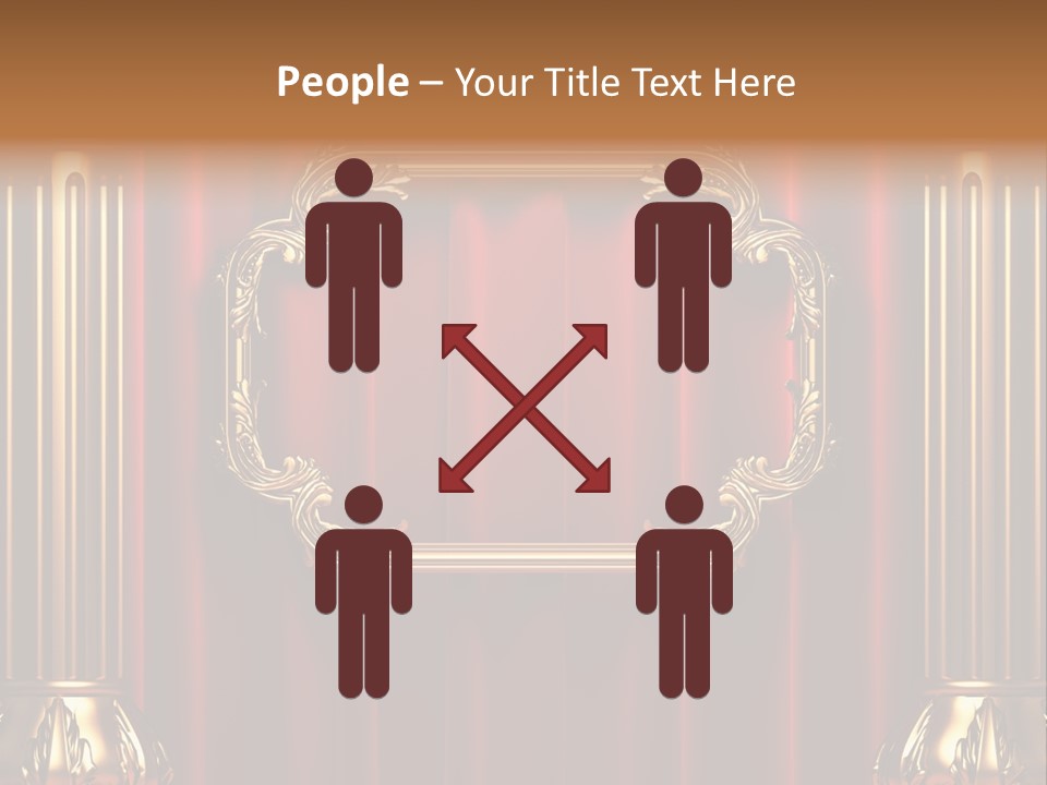 Kickboxing Red Fighting PowerPoint Template