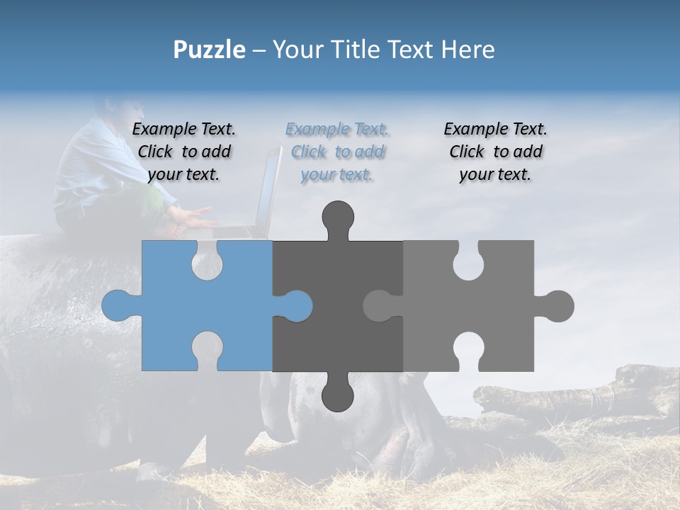 Hippo Boy Connection PowerPoint Template