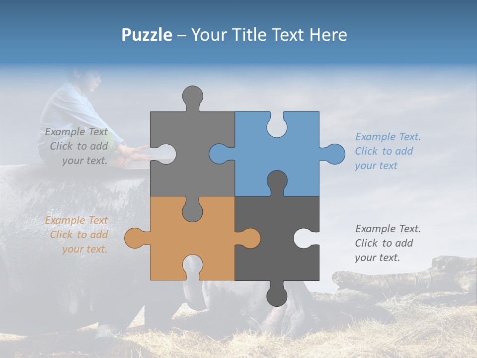 Hippo Boy Connection PowerPoint Template