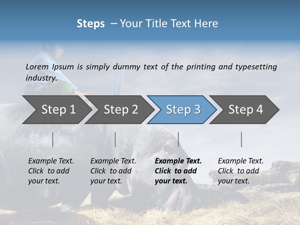 Hippo Boy Connection PowerPoint Template
