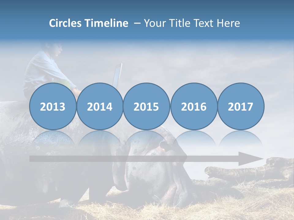 Hippo Boy Connection PowerPoint Template