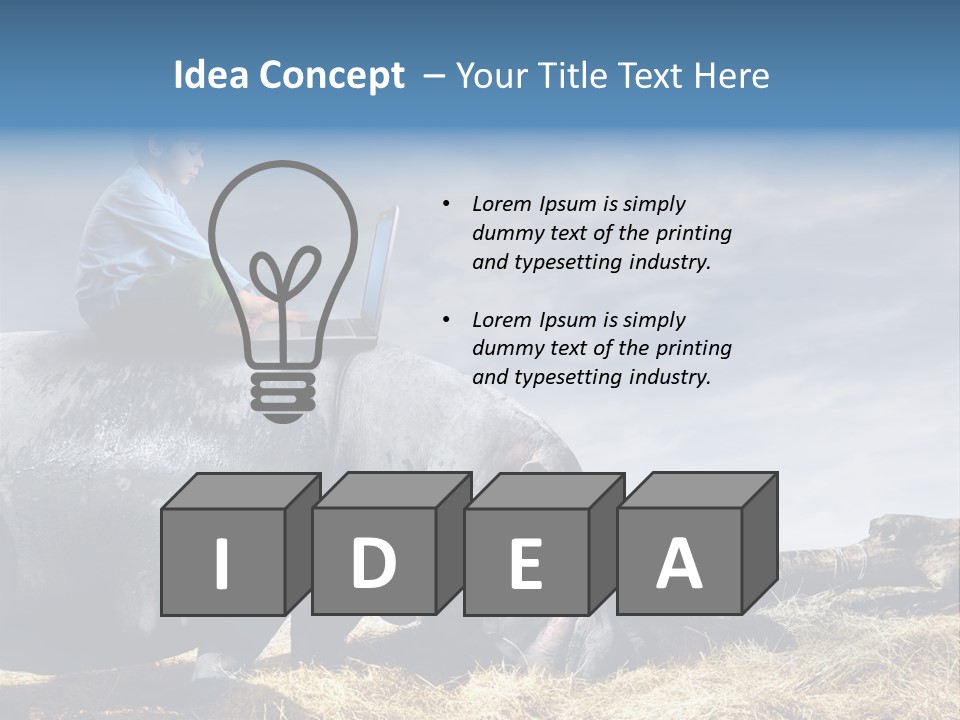 Hippo Boy Connection PowerPoint Template