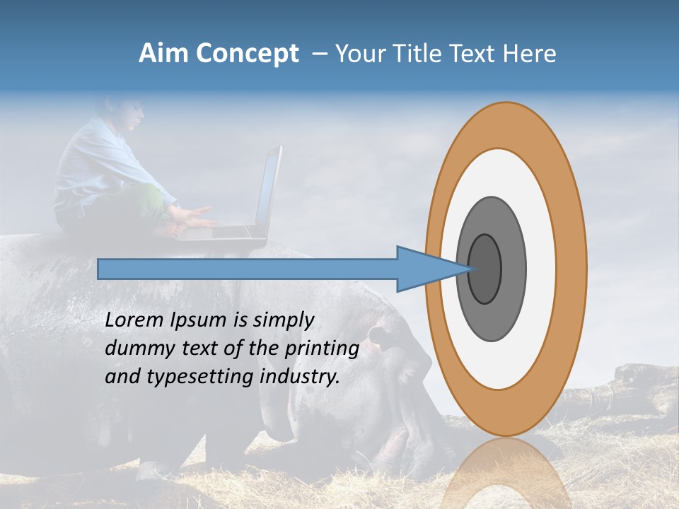 Hippo Boy Connection PowerPoint Template