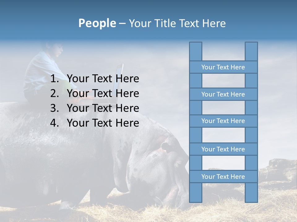 Hippo Boy Connection PowerPoint Template