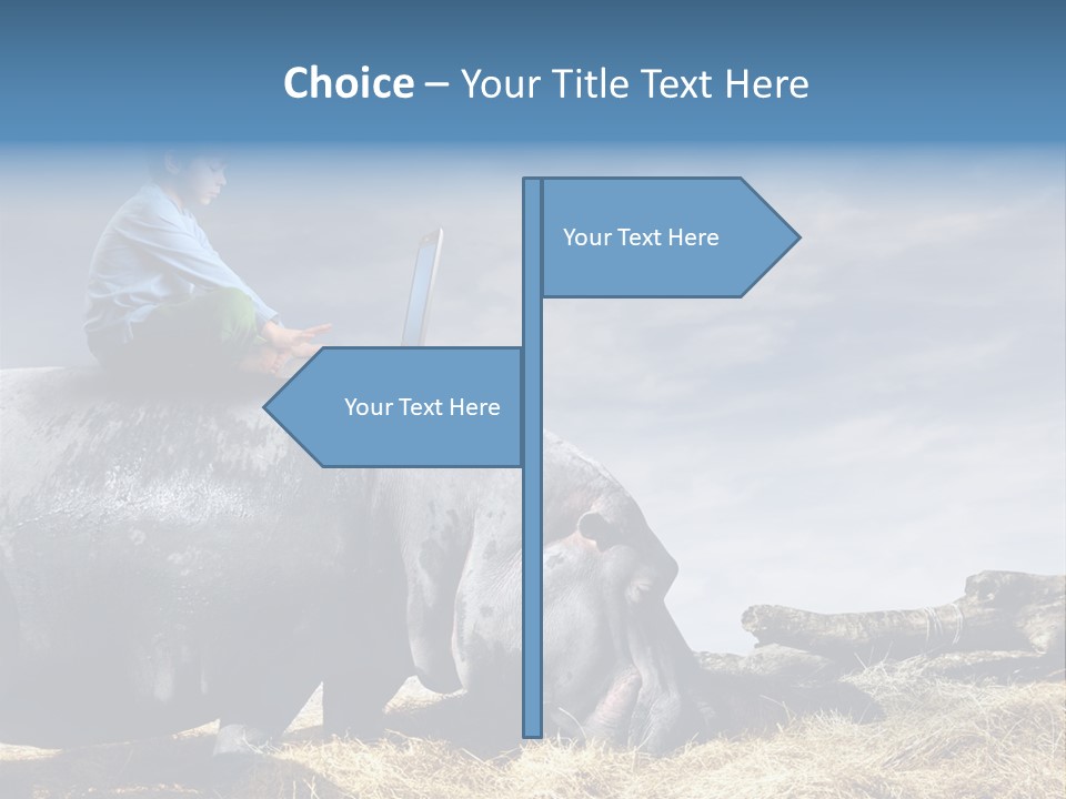 Hippo Boy Connection PowerPoint Template