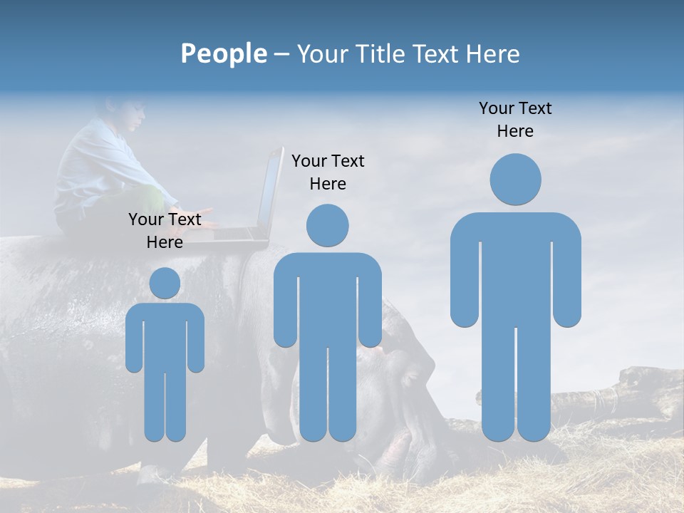 Hippo Boy Connection PowerPoint Template