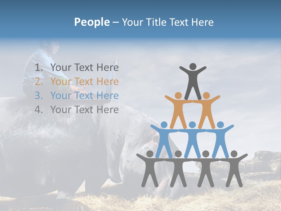 Hippo Boy Connection PowerPoint Template