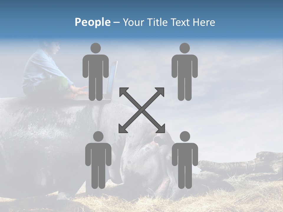 Hippo Boy Connection PowerPoint Template