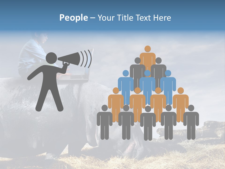 Hippo Boy Connection PowerPoint Template