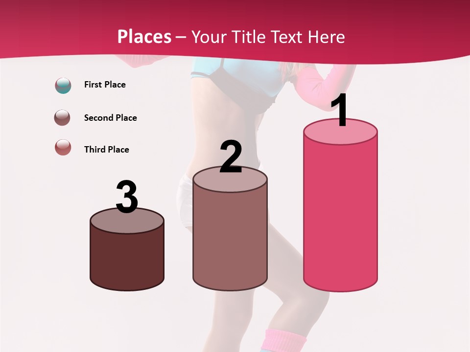 Gymnastic Woman One PowerPoint Template