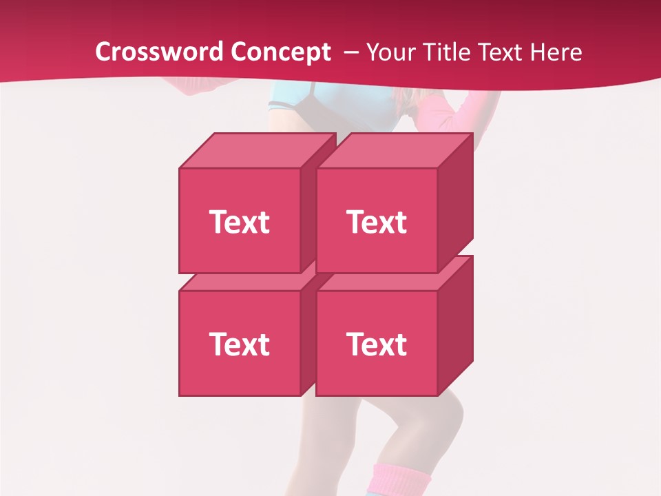 Gymnastic Woman One PowerPoint Template