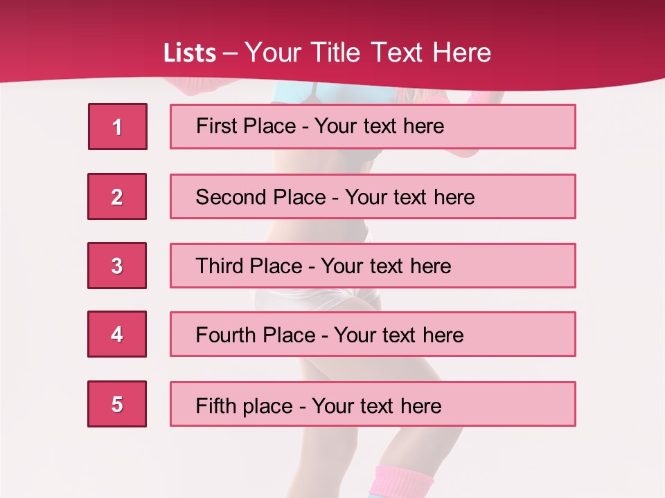 Gymnastic Woman One PowerPoint Template