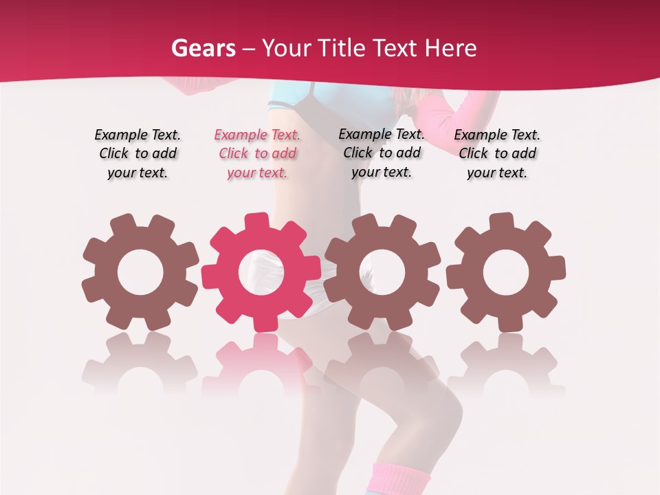 Gymnastic Woman One PowerPoint Template