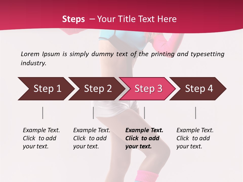 Gymnastic Woman One PowerPoint Template