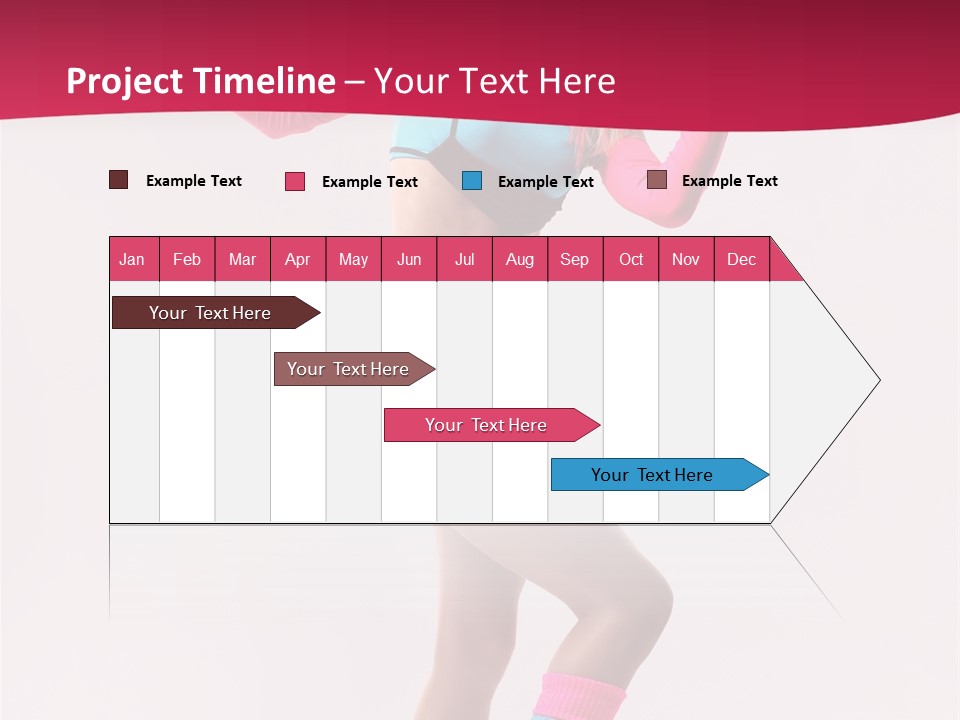 Gymnastic Woman One PowerPoint Template