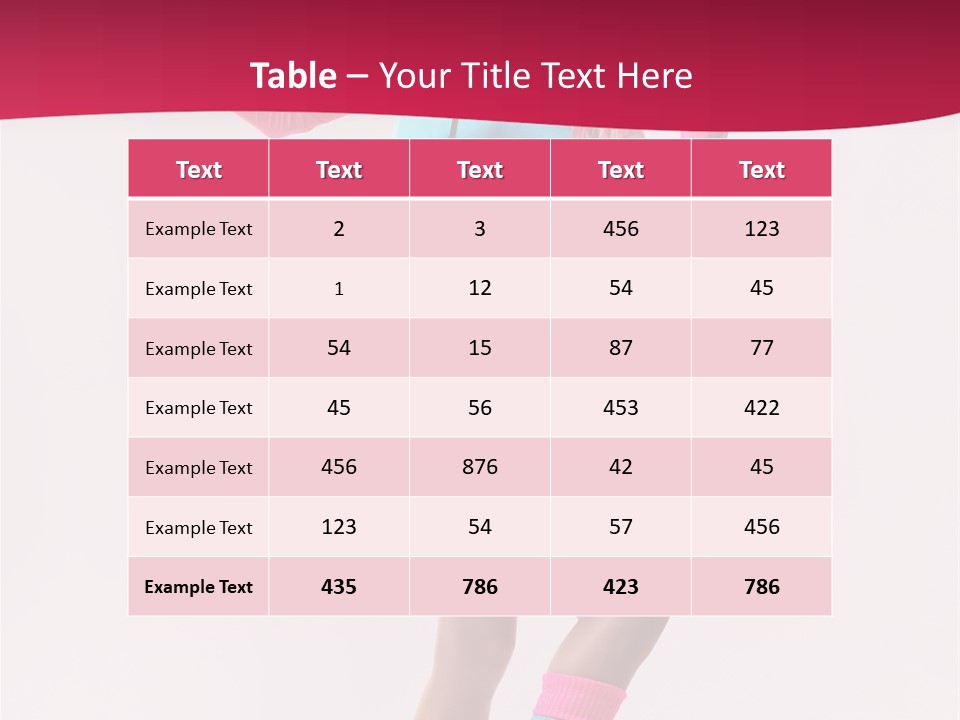 Gymnastic Woman One PowerPoint Template