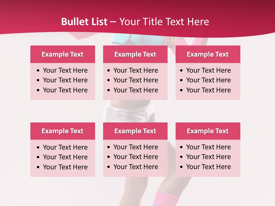 Gymnastic Woman One PowerPoint Template