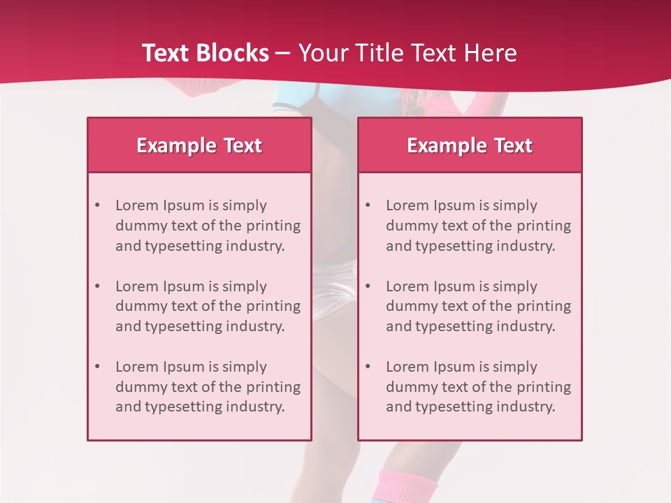 Gymnastic Woman One PowerPoint Template