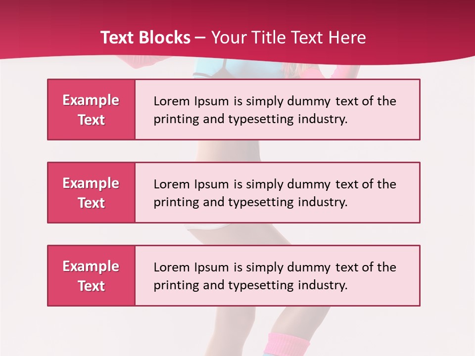 Gymnastic Woman One PowerPoint Template