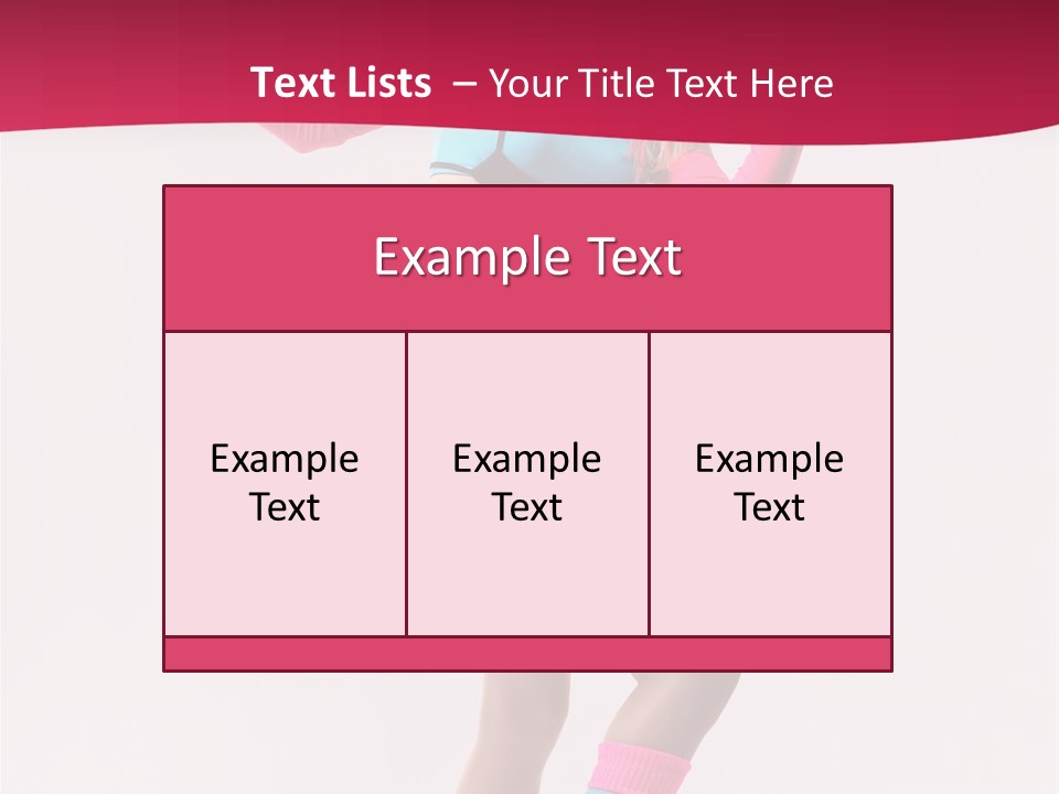 Gymnastic Woman One PowerPoint Template