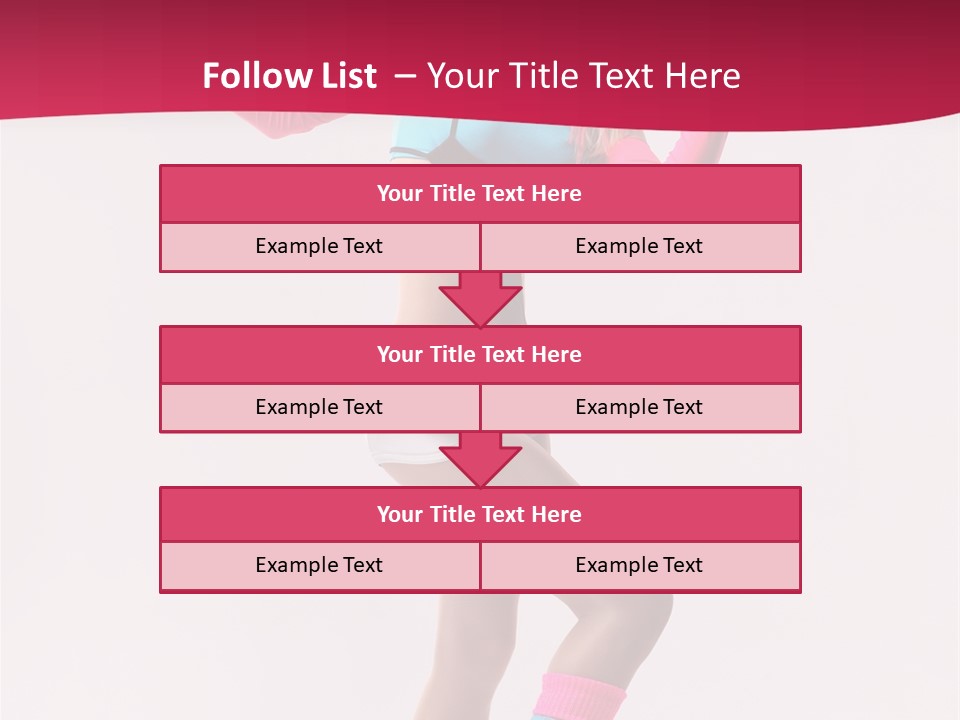 Gymnastic Woman One PowerPoint Template