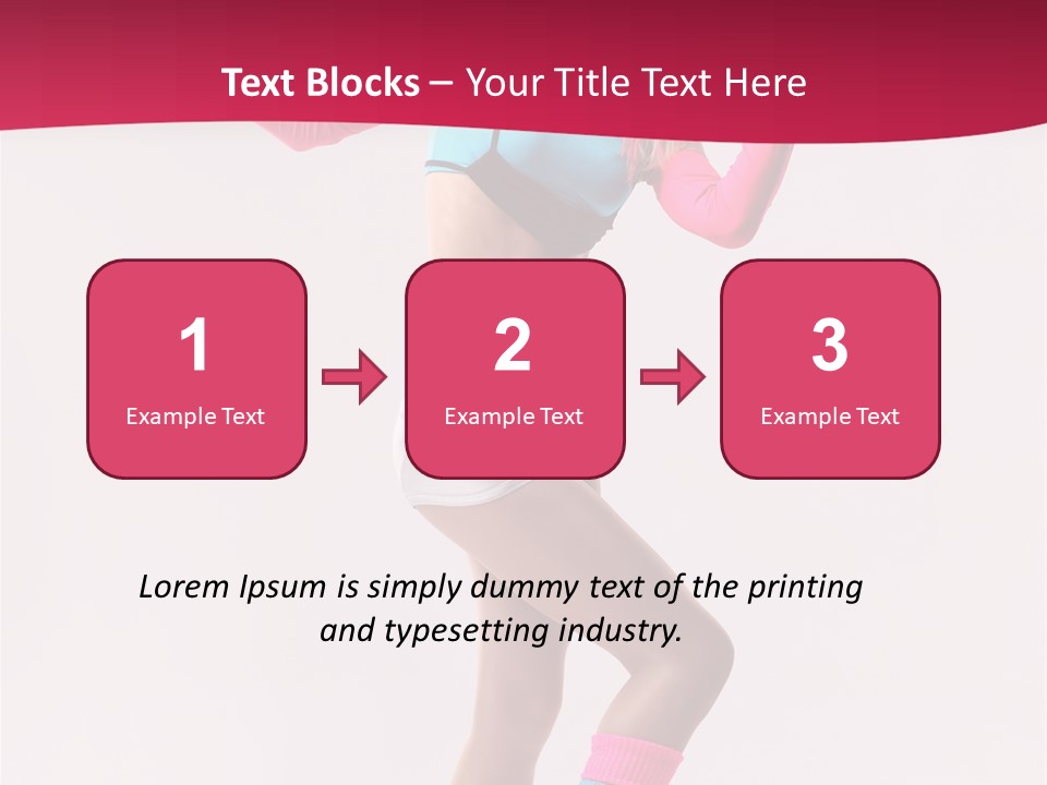 Gymnastic Woman One PowerPoint Template