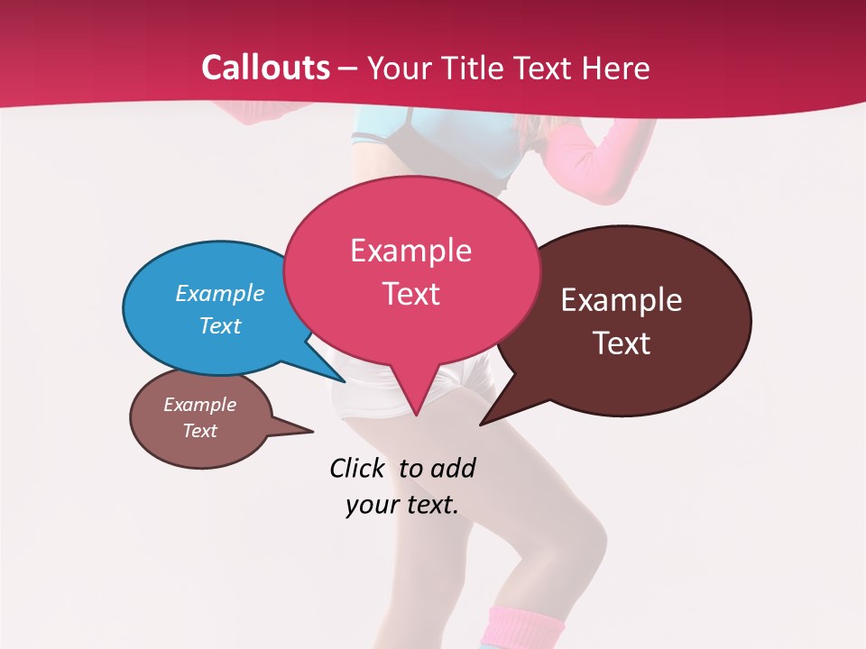 Gymnastic Woman One PowerPoint Template