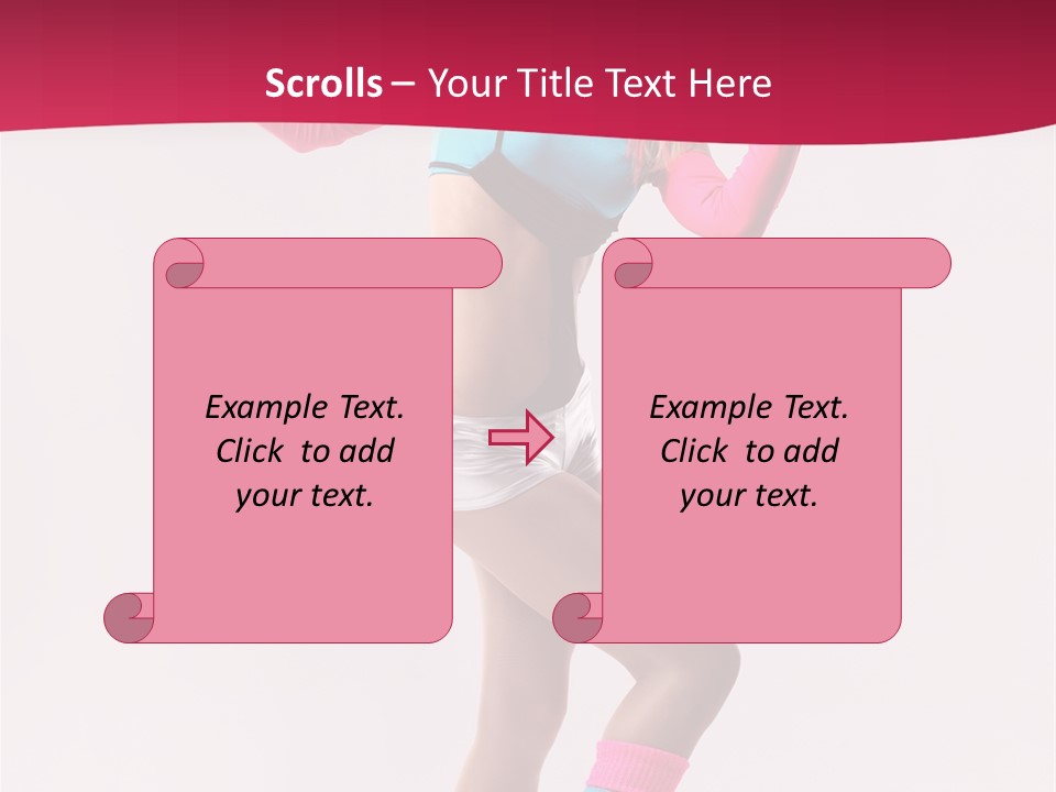 Gymnastic Woman One PowerPoint Template