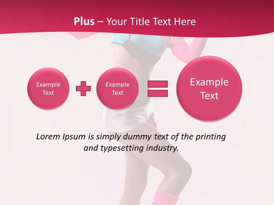 Gymnastic Woman One PowerPoint Template