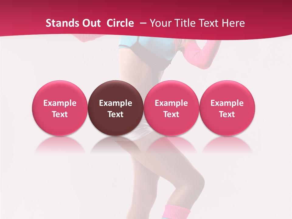 Gymnastic Woman One PowerPoint Template
