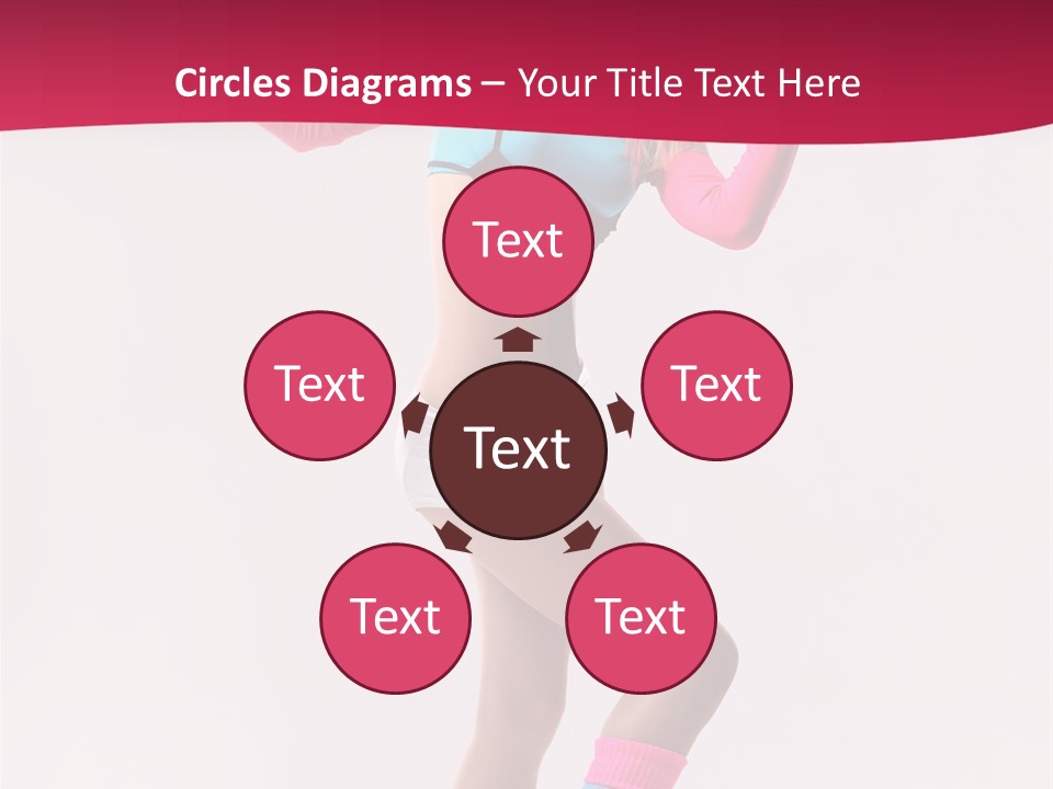 Gymnastic Woman One PowerPoint Template