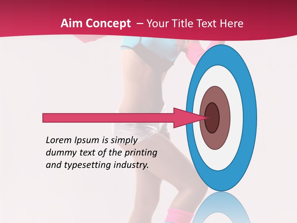 Gymnastic Woman One PowerPoint Template