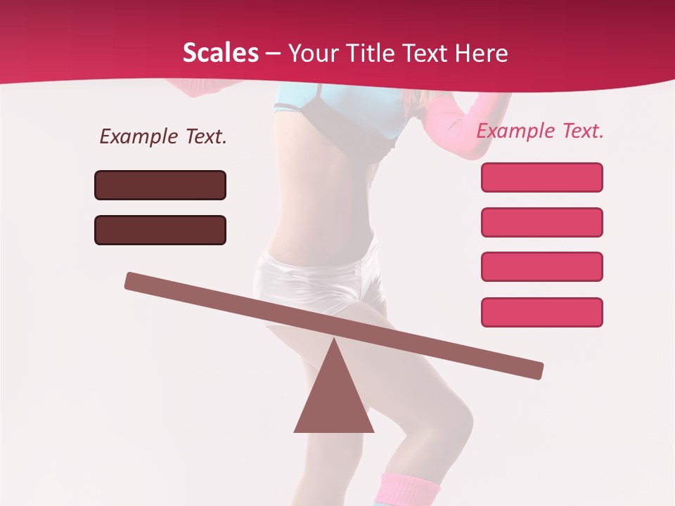 Gymnastic Woman One PowerPoint Template