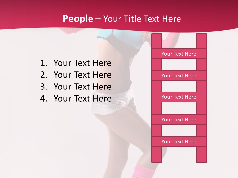 Gymnastic Woman One PowerPoint Template