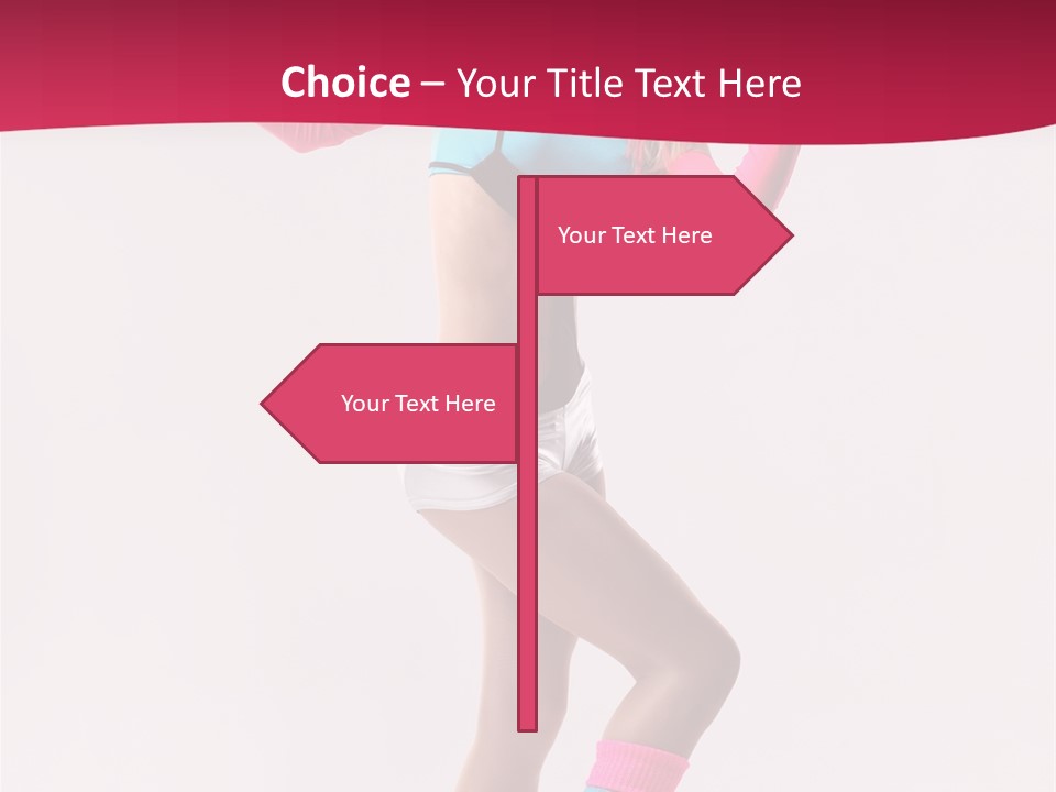 Gymnastic Woman One PowerPoint Template