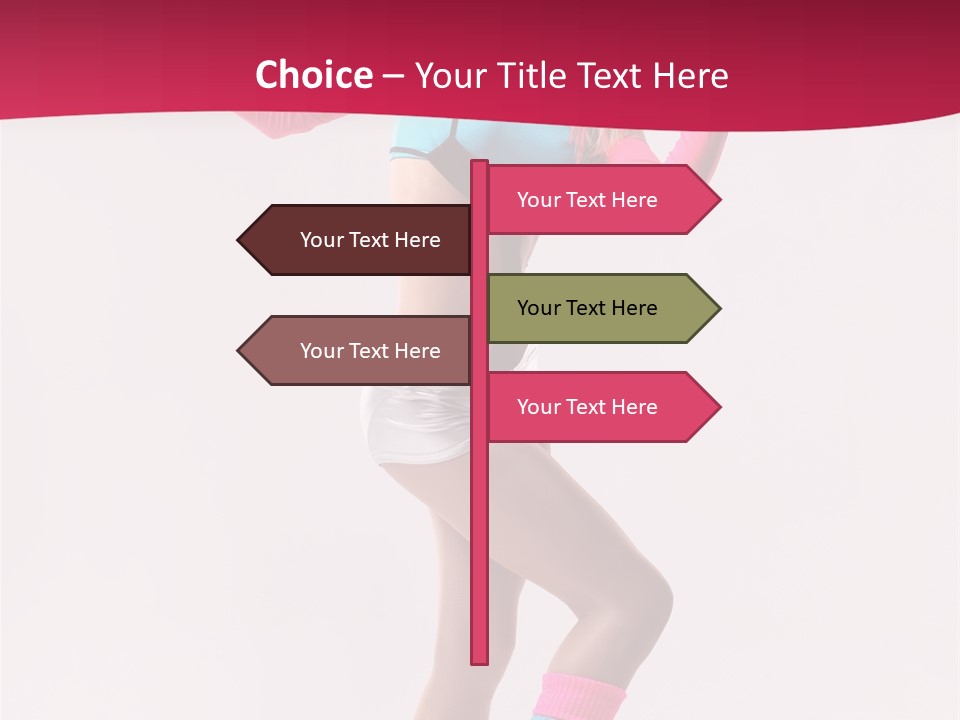 Gymnastic Woman One PowerPoint Template