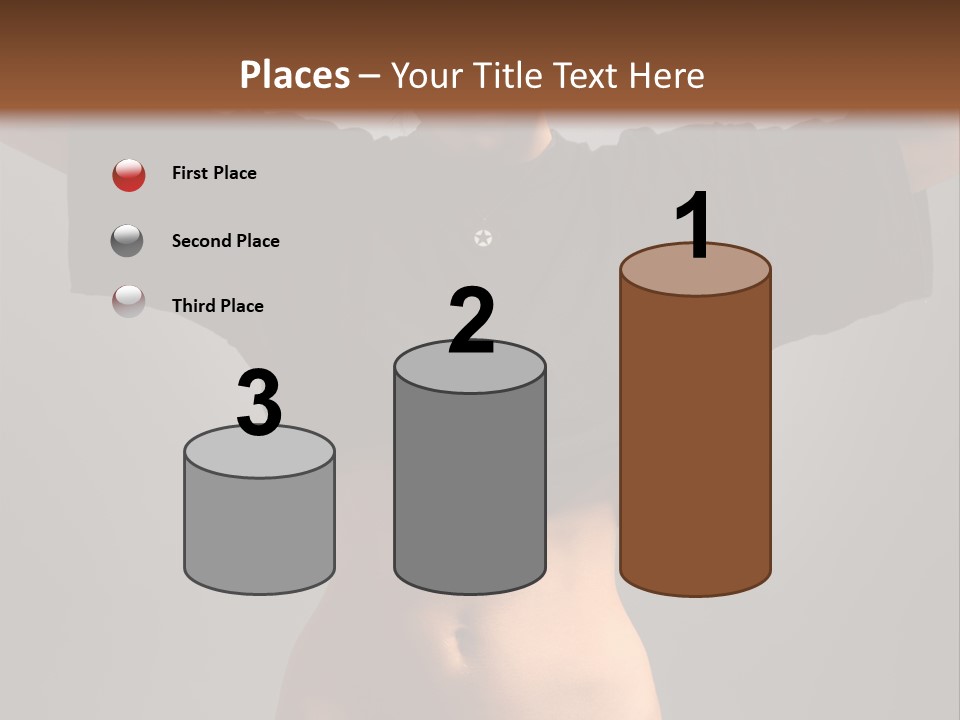 Kickboxing Red Fighting PowerPoint Template