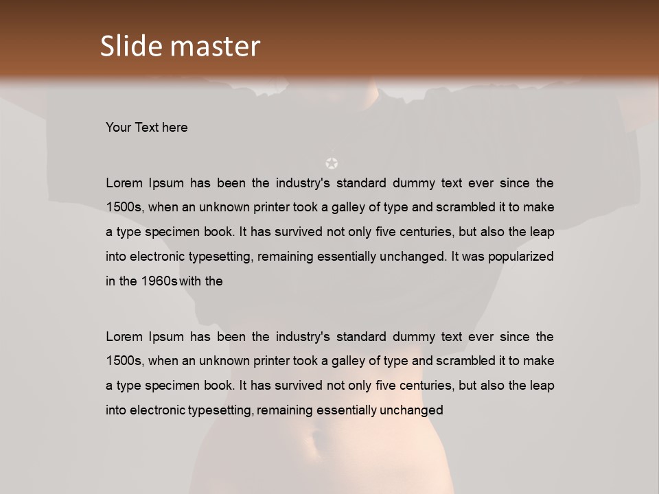 Kickboxing Red Fighting PowerPoint Template