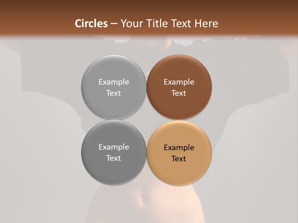 Kickboxing Red Fighting PowerPoint Template