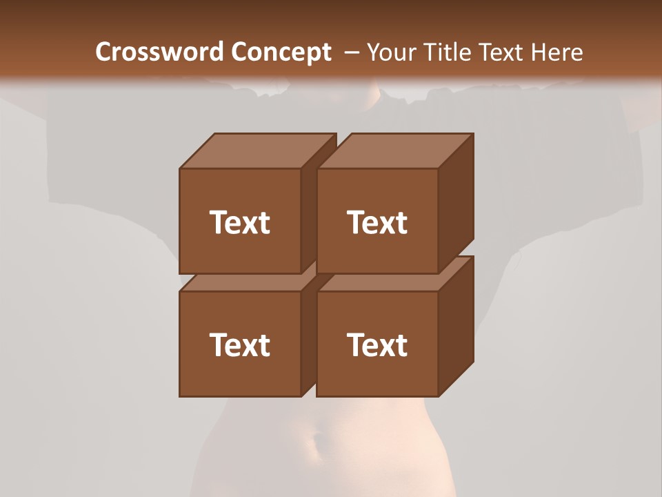 Kickboxing Red Fighting PowerPoint Template