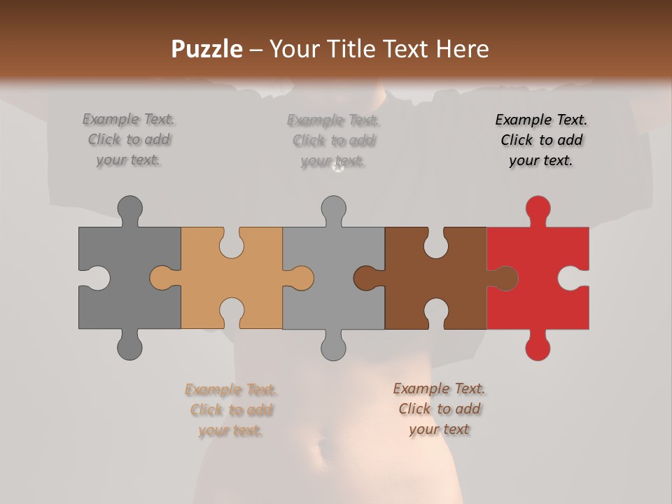 Kickboxing Red Fighting PowerPoint Template