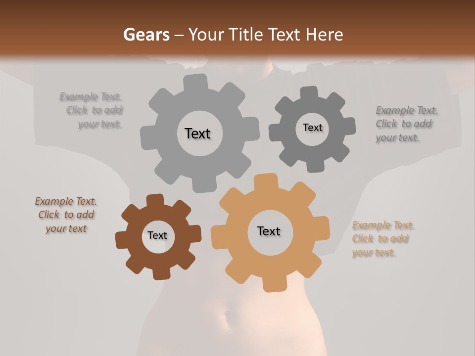 Kickboxing Red Fighting PowerPoint Template