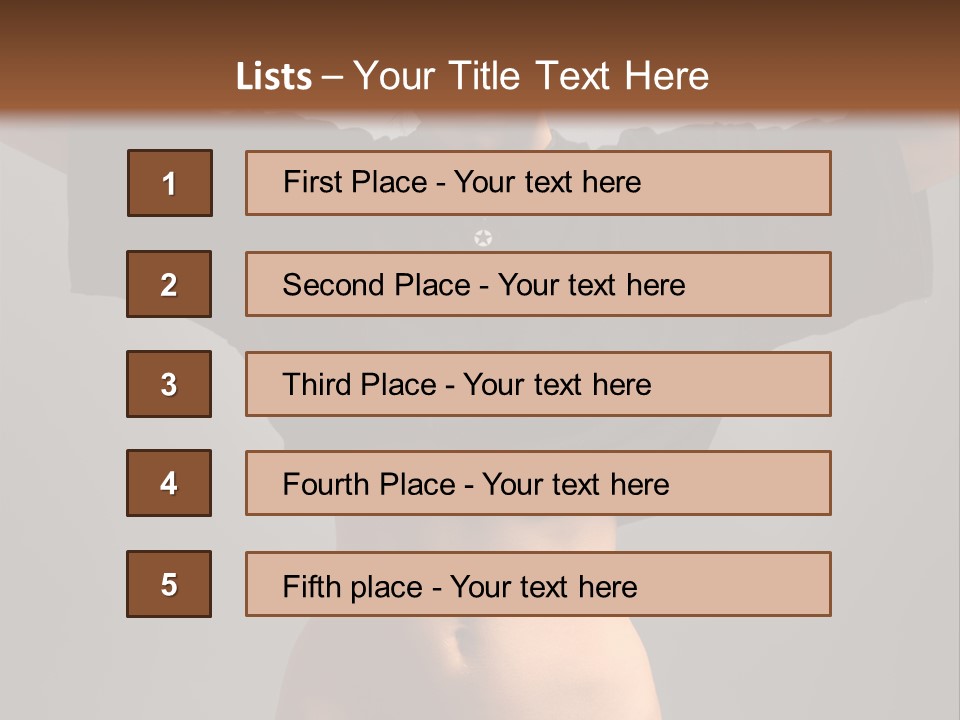 Kickboxing Red Fighting PowerPoint Template