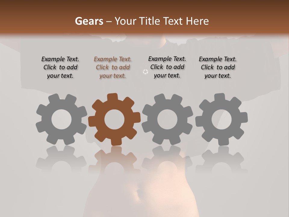 Kickboxing Red Fighting PowerPoint Template