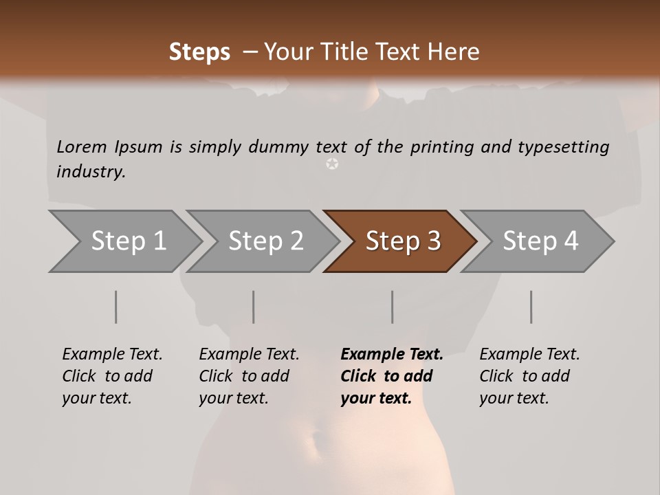 Kickboxing Red Fighting PowerPoint Template
