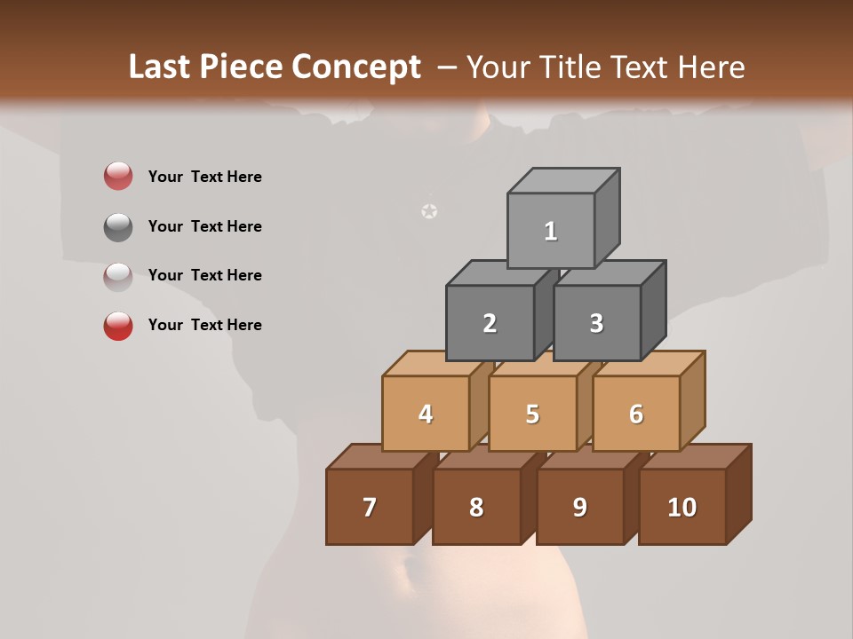 Kickboxing Red Fighting PowerPoint Template